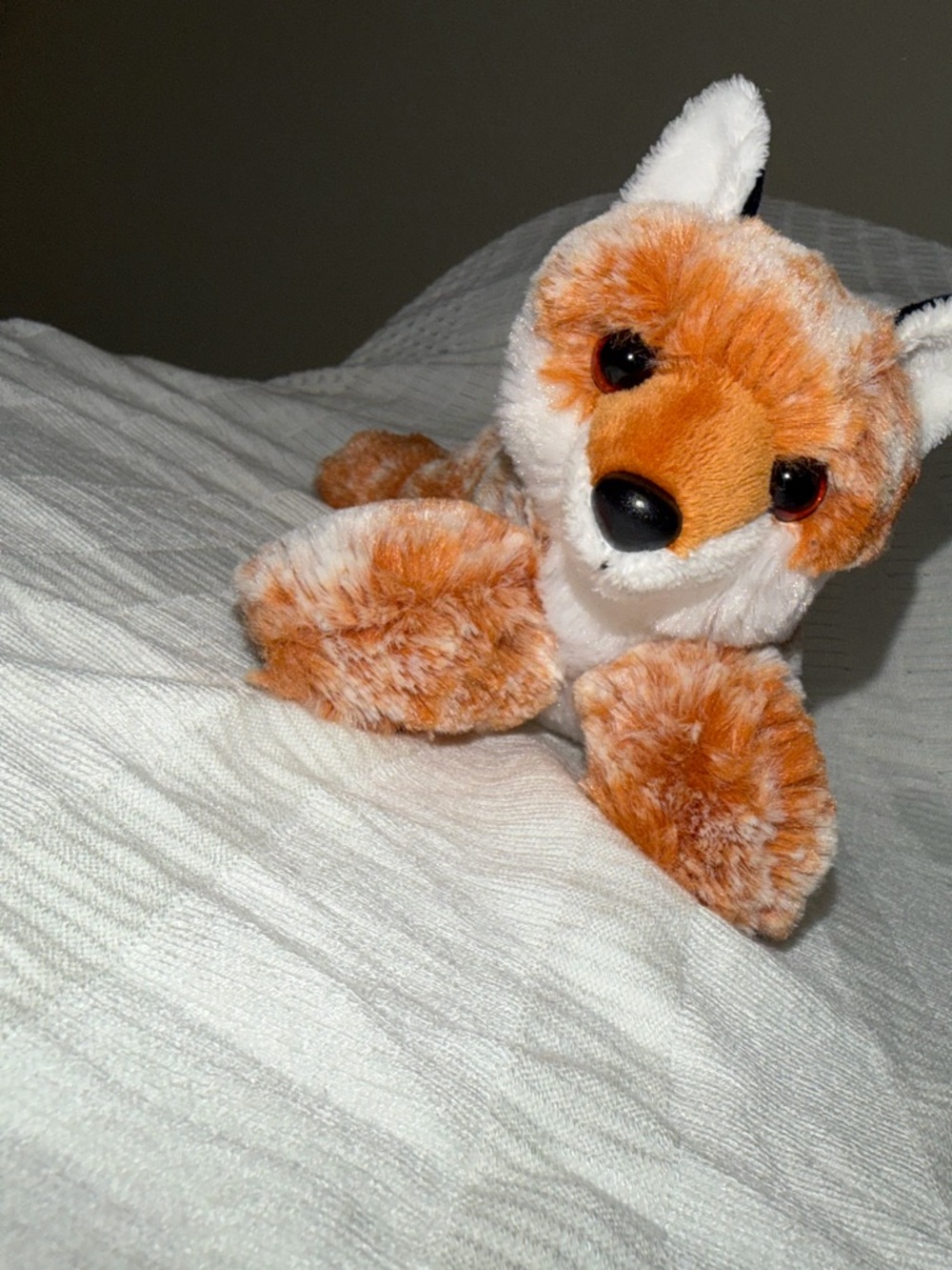Plush Fox Stuffed Animal - Orange & White